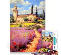 Puzzle Provence France 1000 pièces pour Adolescents, Jeu cognitif, Loisir Silencieux, Bords de qualité supérieure, Cadeau de Noël 50x75cm