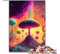 Puzzle psychédélique 1000 pièces pour Adultes, en Carton, idéal pour Les fêtes ou Les Anniversaires, Jeu de société 1000 pièces(26x38cm)