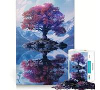 Puzzle psychédélique Arbre Puissant pour Adolescents 1000 pièces, Jouet intellectuel, évasion apaisante, découpe de qualité, Cadeau saisonnier (50x75cm)