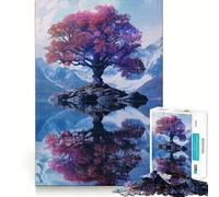 Puzzle psychédélique Arbre Puissant pour Adultes, 1000 pièces, Puzzle cérébral à Assembler Lentement, (38x26cm)