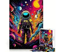 Puzzle psychédélique Astronaute LSD 1000 pièces pour Adultes, défi cérébral, Moment paisible, œuvre d'art à Collectionner 50x75cm