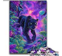 Puzzle psychédélique Black Panther 2000 pièces pour Adultes et Adolescents, adapté aux 14 Ans et Plus Un Plaisir en Famille idéal comme Cadeau pour Toute la Famille 70x100cm