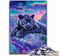 Puzzle psychédélique Black Panther pour Adultes, 1 000 pièces, Difficile, Assemblage de Motifs, activités Amusantes à la Maison, Cadeau d'anniversaire, Cadeaux de Voyage (50x75cm)