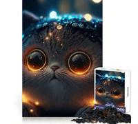 Puzzle psychédélique Chat dans l'espace pour Adolescents, 1000 pièces, Exercice cérébral, détente, découpe de précision, (50x75cm)