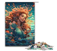 Puzzle psychédélique coloré de 1000 pièces représentant Un Dieu de la mer idéal pour Les Couples et Les Adolescents de 14 Ans et Plus 1000 pièces (38 x 26 cm).