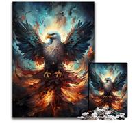 Puzzle psychédélique coloré de Galaxy Phoenix 1000 pièces pour Adultes Puzzles pour Adultes pour Adolescents et familles Décoration de Bricolage Parfaite et défi cérébral 1000 pièces (38x26 cm)