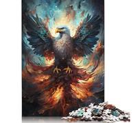 Puzzle psychédélique coloré de Galaxy Phoenix, Casse-tête en Carton de qualité supérieure pour Enfants et Adultes, Cadeaux de Noël, 1 000 pièces (38 x 26 cm)
