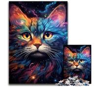 Puzzle psychédélique coloré de la nébuleuse du Chat en Spirale pour Adultes 1000 pièces idéal pour Les Adolescents et Les collectionneurs Cadeau de Voyage activité familiale 1000 pièces (75x50cm)