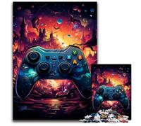 Puzzle psychédélique coloré de la Nuit étoilée Gamepad 1000 pièces Puzzles en Bois pour la décoration intérieure de Noël et du Nouvel an pour Les Adolescents 1000 pièces (75x50cm)