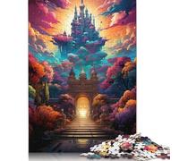 Puzzle psychédélique coloré de Versailles, Puzzle Amusant en Carton de qualité supérieure pour garçon ou Fille, Cadeaux de Noël, 1000 pièces (75 x 50 cm)