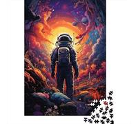 Puzzle psychédélique coloré des Voyages spatiaux, 1 000 pièces, pour Adultes et Adolescents, en Bois, pour Explorer la créativité et la résolution de problèmes, 1 000 pièces (75 x 50 cm).