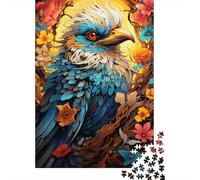 Puzzle psychédélique coloré d'oiseaux sacrés, Puzzle rectangulaire en Papier Amusant pour la Famille, pour garçon ou Fille, Cadeaux pour la fête des Enfants, 1000 pièces (75 x 50 cm)