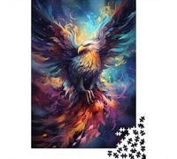Puzzle psychédélique coloré en Carton de qualité supérieure représentant Un phénix Galactique, idéal comme Cadeau d'anniversaire, 1 000 pièces (75 x 50 cm)