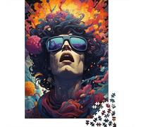 Puzzle psychédélique coloré pour Joueurs, 1 000 pièces, pour Adultes, Puzzle 1 000 pièces, Jouet à Faire soi-même comme Cadeau d'anniversaire (75 x 50 cm)