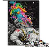 Puzzle psychédélique d'astronaute 1000 pièces pour Adultes et Adolescents, Jeux de détente pour renforcer l'amour Entre Couples dès 14 Ans 50x75cm