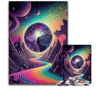 Puzzle psychédélique de 1 000 pièces pour Adultes pour la Famille et Les Amis. Convient aux Personnes de 14 Ans et Plus. 26x38cm/10,23x14,96 Pouces.