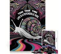 Puzzle psychédélique de 1000 pièces Balade d'escargot pour Adolescents, Jeu Intelligent, Image à Assembler, Joli Cadeau (38x52cm)