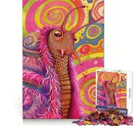 Puzzle psychédélique de 1000 pièces pour Adultes, représentant Un Portrait d'escargot Jeu de réflexion Stimulant à Partager Qualité et découpe exceptionnelles Cadeau raffiné (38x26cm)