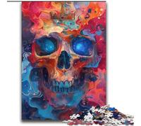Puzzle psychédélique de 2000 pièces pour Adolescents, Motif crâne, Jeu Stimulant, Chaque pièce est Unique - Jeu Familial Stimulant (70x100cm)