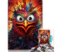 Puzzle psychédélique d'oiseaux pour Adolescents, 1000 pièces, Jouet éducatif et éducatif, idéal comme Cadeau pour Toute la Famille (38x26cm)