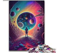 Puzzle psychédélique en Bois pour Adultes, 1 000 pièces, pour Une Interaction familiale et Un défi cérébral, 1 000 pièces(50x75cm)