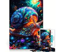 Puzzle psychédélique Escargot pour Adultes, 1000 pièces, Puzzle cérébral Relaxant, Image à Assembler, Cadeau de Noël (38x52cm)