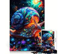 Puzzle psychédélique Escargot pour Adultes, 1000 pièces, Puzzle cérébral Relaxant, Image à Assembler, Cadeau de Noël (38x52cm)