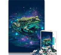 Puzzle psychédélique Grenouille 1000 pièces pour Adultes et Adolescents, Jeu Stimulant, idéal comme Cadeau pour Toute la Famille 38x52cm