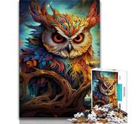 Puzzle psychédélique Hibou pour Adolescents 1000 pièces, Jouets éducatifs et éducatifs, Jeux familiaux, Anniversaires et Cadeaux Uniques 38x26cm