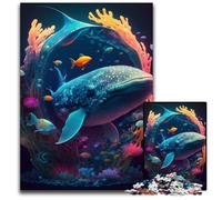 Puzzle psychédélique Léviathan 1000 pièces pour Adultes, activité à Domicile pour Les Vacances, Les Anniversaires et Les soirées de Jeux en Famille 26x38cm