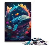 Puzzle psychédélique Léviathan 1000 pièces pour Adultes Jeu Pratique 75 x 50 cm