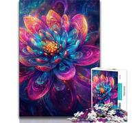 Puzzle psychédélique Lotus 1000 pièces pour Adultes et Adolescents, Jouets éducatifs, Jeux Anti-Stress, Superbes Cadeaux et Jouets 50x75cm