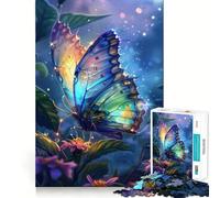 Puzzle psychédélique Papillon Difficile pour Adultes, 1000 pièces, renforce la mémoire, soulage Le Stress, Bords de qualité supérieure, œuvre d'art 38x52cm