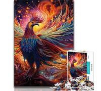 Puzzle psychédélique Phoenix Bird 1000 pièces pour Adultes et Adolescents, Jeu Stimulant et Jeu Familial idéal comme Cadeau pour Toute la Famille (50x75cm)