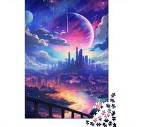 Puzzle psychédélique Planète Extraterrestre, Puzzle rectangulaire en Carton 100% recyclé de qualité supérieure, pour garçon ou Fille, Cadeaux de Noël, 1 000 pièces (38 x 26 cm)