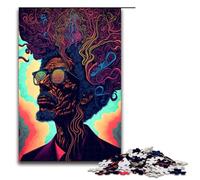Puzzle psychédélique pour Adultes, 1 000 pièces, Amusant en Famille, avec Affiche et fiche de Questions-réponses Assorties, 1 000 pièces