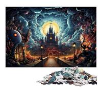Puzzle psychédélique pour Adultes 1 000 pièces Couleur Amusant en Famille avec Affiche et fiche de Questions réponses Assorties (38 x 26 cm)