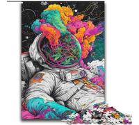 Puzzle psychédélique pour Adultes, 2000 pièces, Motif Astronaute, Jouet éducatif Anti-Stress, idéal comme Cadeau pour Toute la Famille (70x100cm)