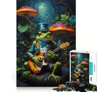 Puzzle psychédélique Steampunk Grenouille, 1000 pièces, Difficile, pour Adultes, pour stimuler la mémoire, Facile à Assembler, Cadeau Artistique (50x75cm)