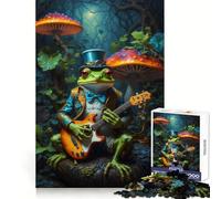 Puzzle psychédélique Steampunk Grenouille pour Adultes, 1000 pièces, renforce la mémoire, activité à Domicile, Bords Nets, Cadeau Festif (38x52cm)