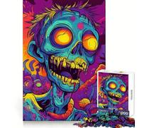 Puzzle psychédélique Zombie pour Adolescents 1000 pièces, Jeu intellectuel, évasion apaisante, découpe de qualité, Cadeau saisonnier (38x26cm)