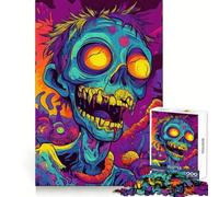 Puzzle psychédélique Zombie pour Adultes, 1000 pièces, défi Mental, Jouet d'évasion et de Calme, pièce de Collection découpée avec Soin (50x75cm)