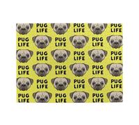 Puzzle Pug Life, Joli Visage de Carlin Jaune, 500 pièces pour Adultes - Puzzle en Bois pour Adultes et Personnes âgées
