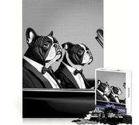 Puzzle Pulp Fiction Bulldogs 1000 pièces pour Adolescents Cadeau Artistique, idéal pour se détendre et se ressourcer (38x26cm)