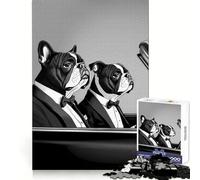 Puzzle Pulp Fiction Bulldogs 1000 pièces pour Adultes Jeu Intelligent et Amusant à Assembler Ensemble Cadeau saisonnier (38x52cm)