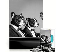 Puzzle Pulp Fiction Bulldogs pour Adolescents, 1000 pièces, Jeu de logique et d'habileté, découpe précise, pour Les vœux du Père Noël (50x75cm)