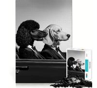 Puzzle Pulp Fiction Dogs 1000 pièces pour Adultes, Jouet cognitif, Moment de complicité, Motif à Assembler, Cadeau de Noël (50x75cm)