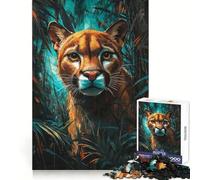 Puzzle Puma Caché 1000 Pièces pour Adultes Jeu Intelligent Activité à Domicile Découpe Précise Décoration Murale (50x75cm)