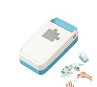 Puzzle Punch Tool, Diy Craft Cutter Set, Jigsaw Shape Paper Punch, Scrapbooking Card Making Tool, Photo Craft Project Shape Cutter, for Handmade Album Paper Art Creative Use Kit 4.92x2.56x1.77 Inches
