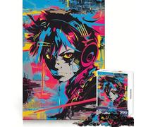 Puzzle Punk Kid Anime Difficile pour Adultes 1000 Pièces Jeu de Logique Solide Jeu Simple et Amusant Découpe de Précision Cadeau de Noël (38x52cm)